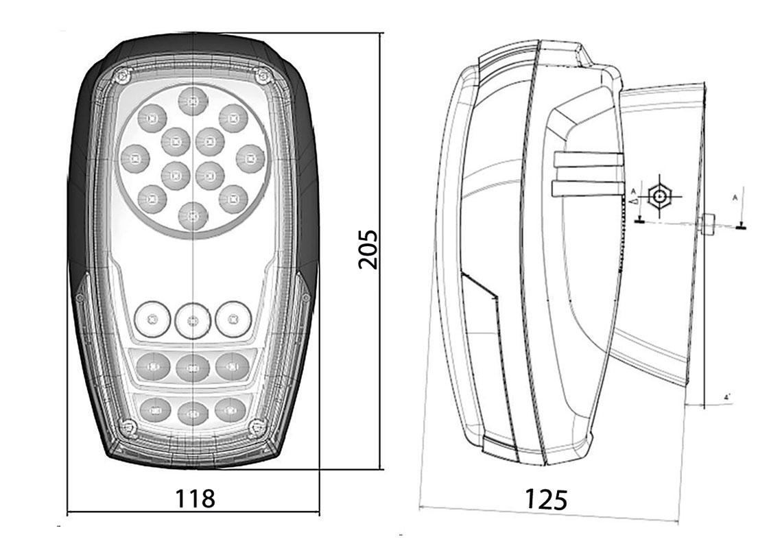 Full LED combination driving light